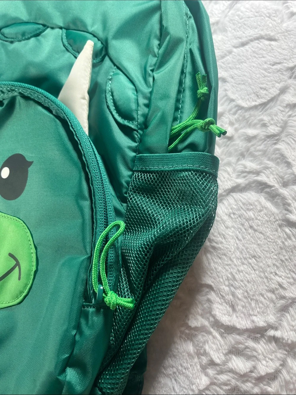 Kids Green Triceratops Backpack - Cute Dinosaur Design
